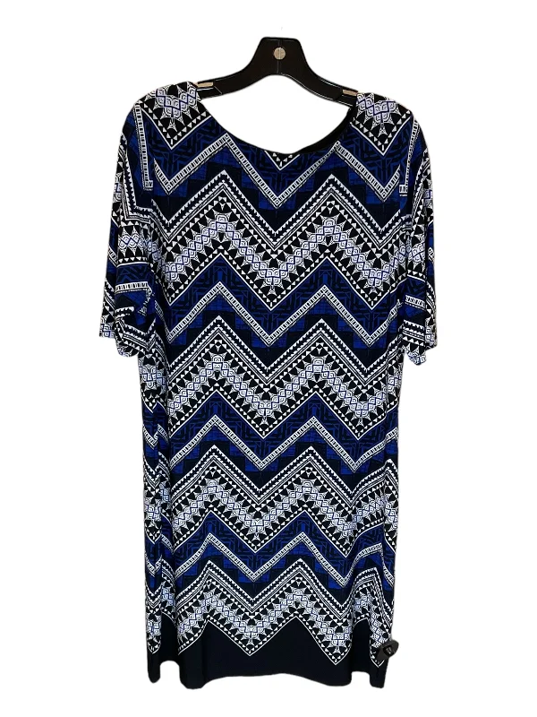 Dress Casual Midi By Sandra Darren In Multi-colored, Size: Petite L