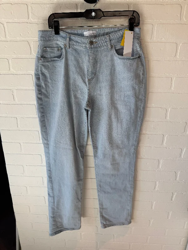 Jeans Straight By Loft In Blue Denim, Size: 8