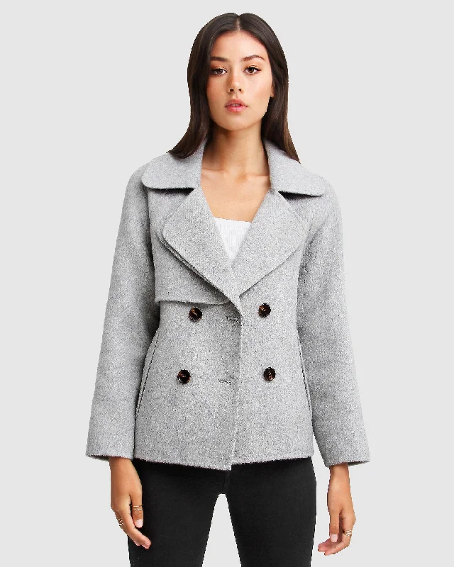 I'm Yours Wool Blend Peacoat